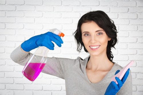 Detailed builders cleaning of kitchen surfaces and windows