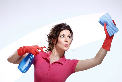 Professional cleaning tools for a new home move in